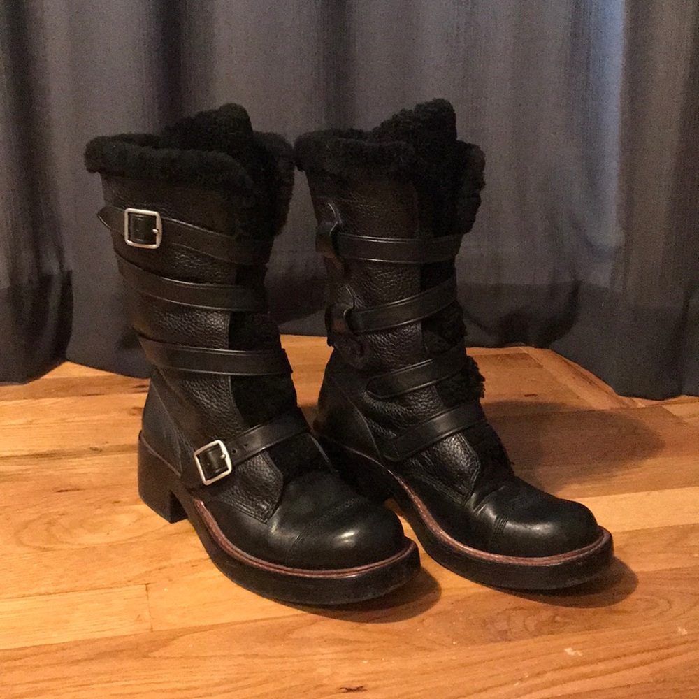 Coach moto boots